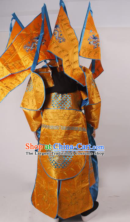 Traditional China Beijing Opera Costume Gifted Scholar Embroidered Robe and Hat Ancient Chinese Peking Opera Embroidery Clothing