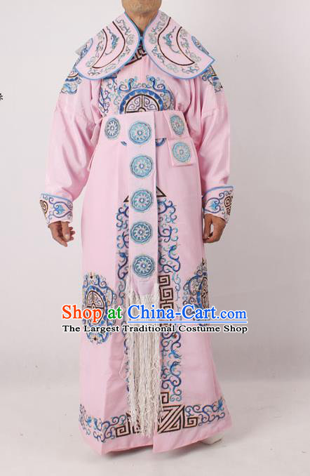 Professional Chinese Peking Opera Takefu Embroidered Pink Costume for Adults