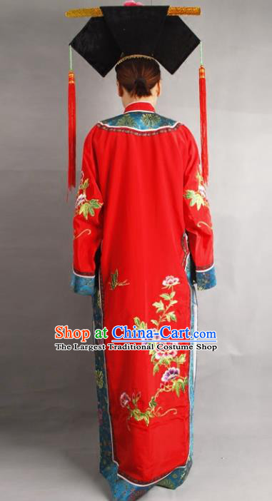 Traditional China Beijing Opera Costume Gifted Scholar Embroidered Robe and Hat Ancient Chinese Peking Opera Embroidery Clothing