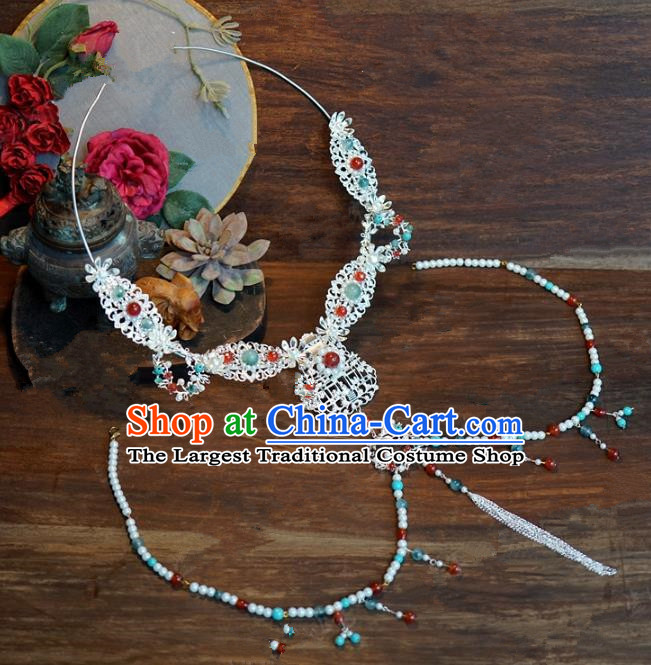 Top Grade Chinese Handmade Jewelry Accessories Ancient Hanfu Necklace for Women