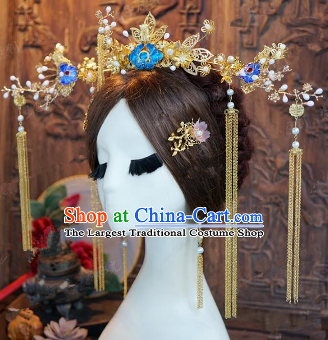 Chinese Ancient Style Hair Jewelry Accessories Cosplay Hairpins Headwear Headdress for Women