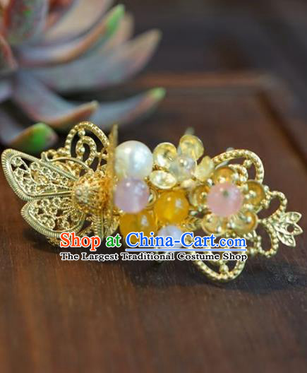 Chinese Handmade Ancient Hair Accessories Ancient Hanfu Butterfly Hairpins for Women