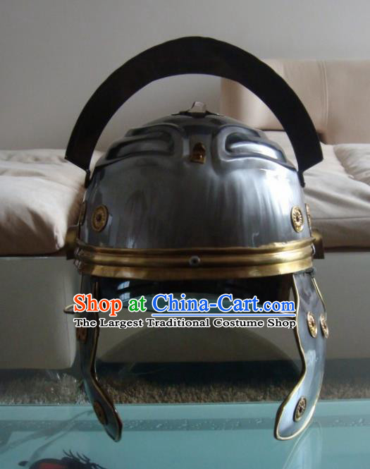 Ancient Cosplay Roman General Helmet Hat for Men