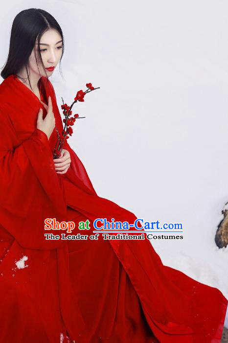 Chinese Ancient Palace Lady Hanfu Han Dynasty Imperial Concubine Queen Embroidered Historical Costumes