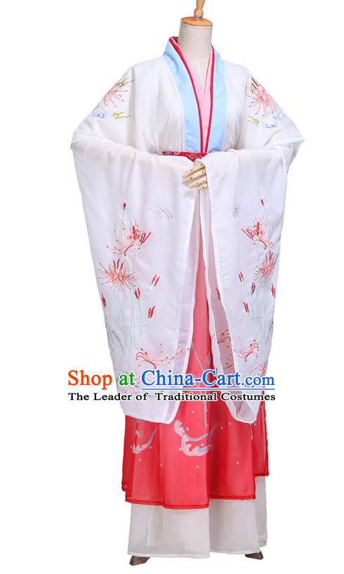 Chinese Ancient Palace Lady Hanfu Han Dynasty Imperial Concubine Queen Embroidered Historical Costumes