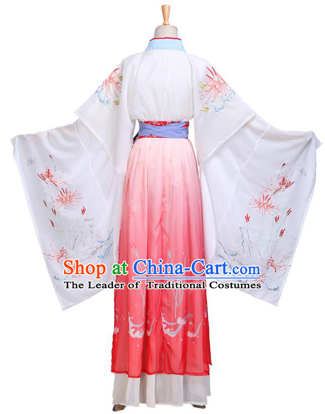 Chinese Ancient Palace Lady Hanfu Han Dynasty Imperial Concubine Queen Embroidered Historical Costumes