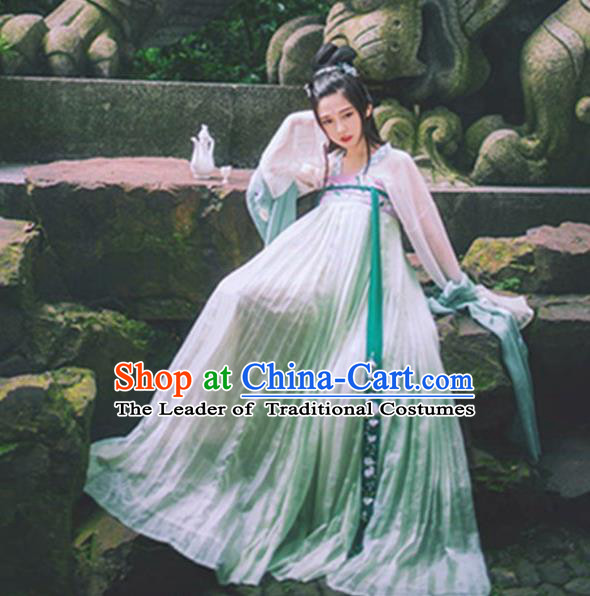 Chinese Ancient Palace Lady Hanfu Han Dynasty Imperial Concubine Queen Embroidered Historical Costumes