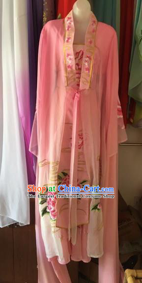 Chinese Traditional Peking Opera Nobility Lady Pink Dress Beijing Opera Diva Costumes for Adults