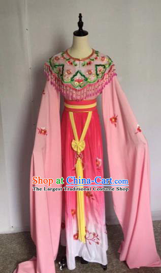 Chinese Traditional Peking Opera Princess Rosy Dress Beijing Opera Diva Costumes for Adults