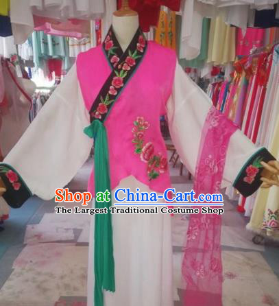 Chinese Traditional Beijing Opera Maid Clothing Peking Opera Diva Costumes for Adults