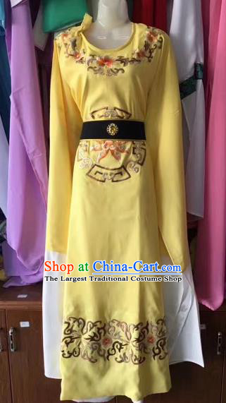 Chinese Traditional Beijing Opera Scholar Clothing Peking Opera Niche Yellow Robe for Adults