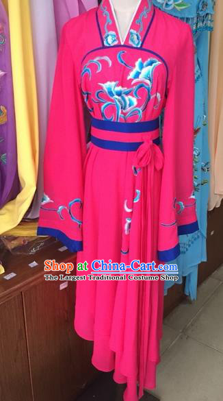 Traditional Chinese Peking Opera Diva Costume Beijing Opera Rosy Dress for Adults