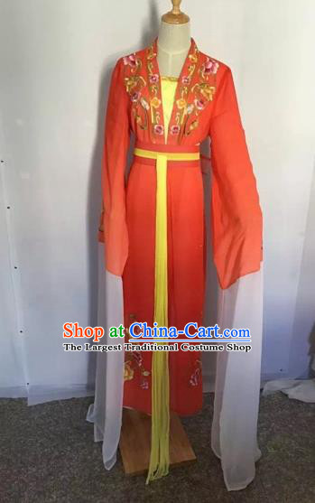 Chinese Peking Opera Princess Fairy Red Dress Traditional Beijing Opera Diva Costume for Adults