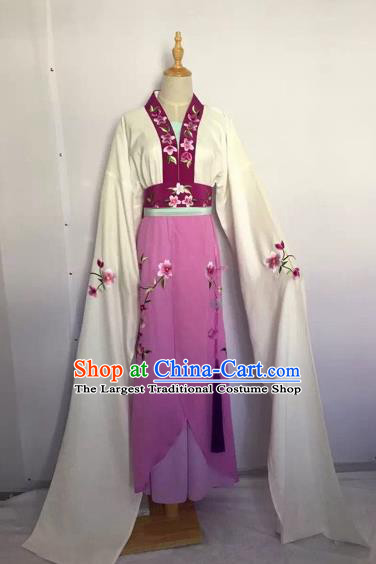 Chinese Huangmei Opera Fairy Purple Dress Traditional Beijing Opera Diva Costume for Adults