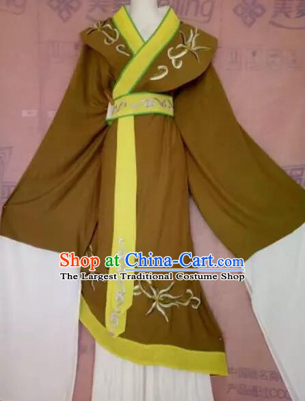 Chinese Beijing Opera Pantaloon Green Clothing Ancient Woman Matchmaker Costume for Adults