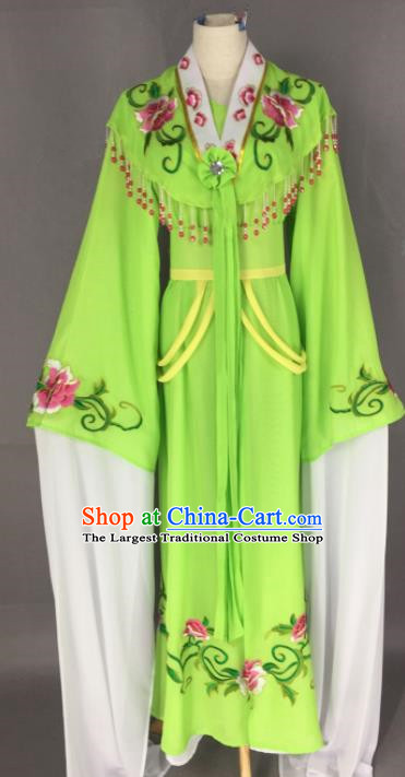 Chinese Ancient Palace Princess Green Dress Traditional Beijing Opera Actress Costume for Adults