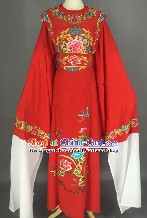 Chinese Beijing Opera A Dream in Red Mansions Jia Baoyu Red Clothing Traditional Peking Opera Niche Costume for Adults