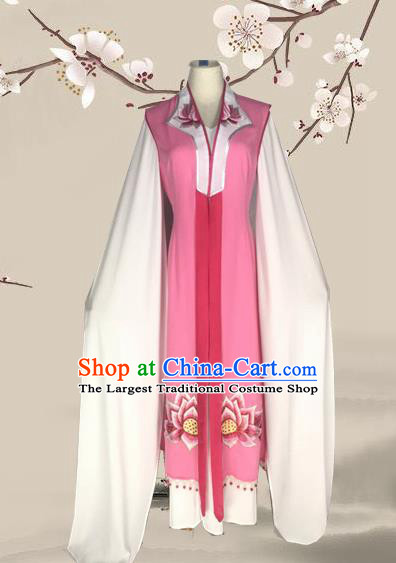 Chinese Beijing Opera Buddhist Nun Dress Ancient Nobility Lady Costume for Adults