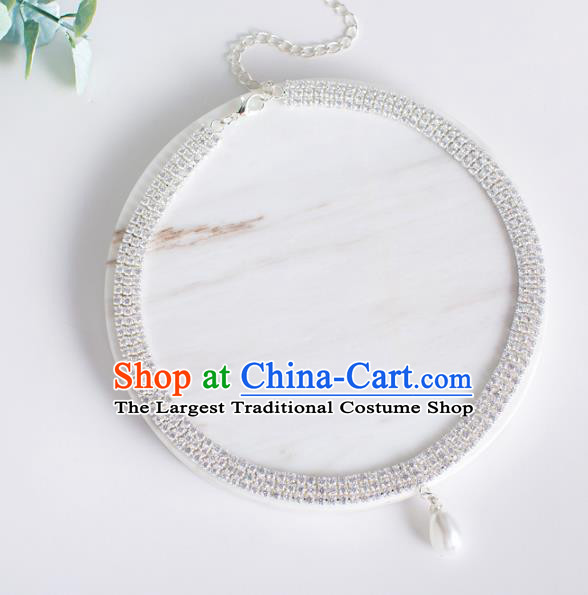 Top Grade Chinese Bride Wedding Accessories Zircon Necklace for Women