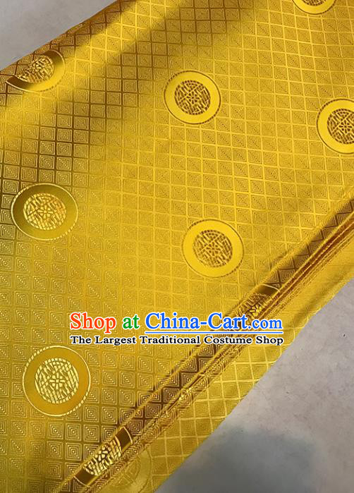 Asian Golden Brocade Chinese Traditional Pattern Fabric Silk Fabric Chinese Fabric Material