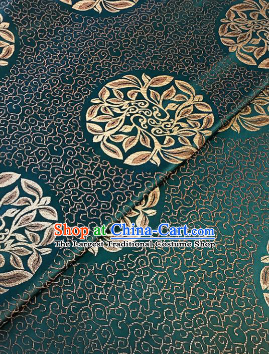 Asian Chinese Traditional Green Brocade Fabric Silk Fabric Chinese Fabric Material
