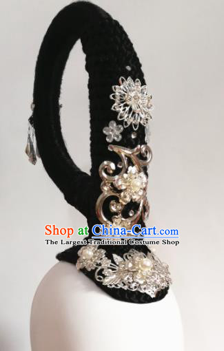 Chinese Traditional Beijing Opera Diva Hair Accessories Classical Dance Wig and Headwear for Women