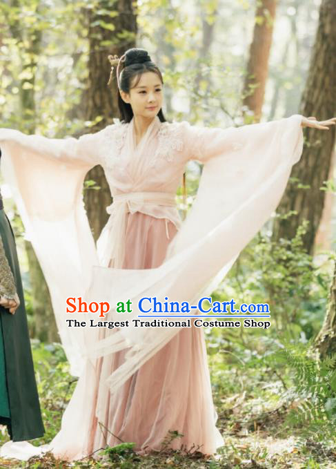 Chinese Ancient Swordswoman Costume Traditional Princess Hanfu Dress Fairy Clothing for Women