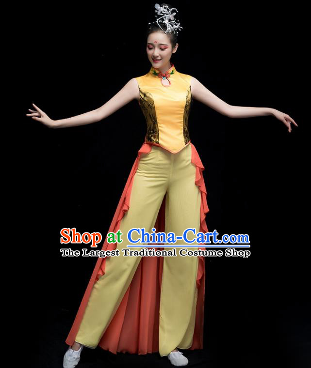 Chinese Traditional Classical Dance Dress Folk Dance Yangko Costume for Women