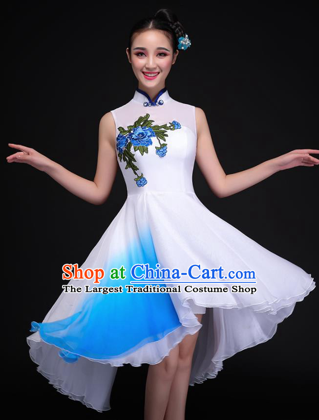 Traditional Chinese Fan Dance Folk Dance Costume Classical Yangko Dance Classical Dance Dress