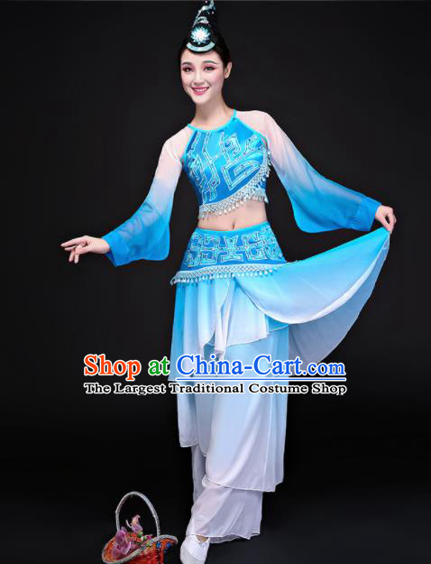 Traditional Chinese Fan Dance Folk Dance Costume Classical Yangko Dance Classical Dance Dress