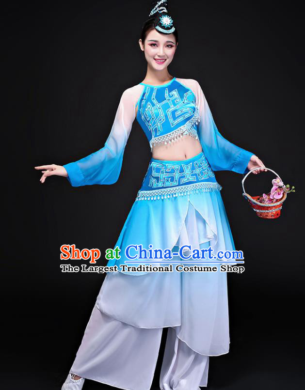 Traditional Chinese Fan Dance Folk Dance Costume Classical Yangko Dance Classical Dance Dress