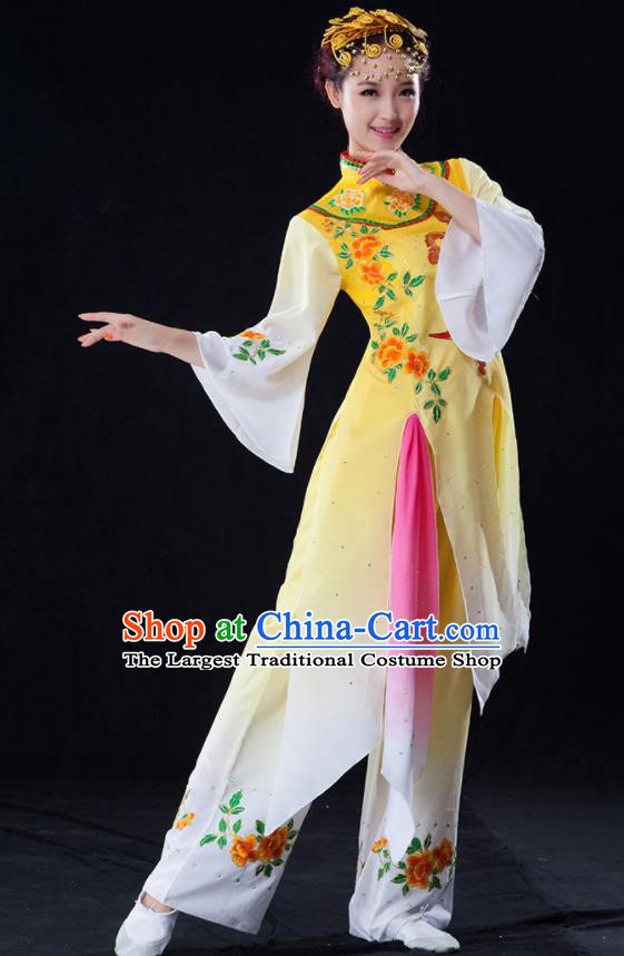 Traditional Chinese Fan Dance Folk Dance Costume Classical Yangko Dance Classical Dance Dress