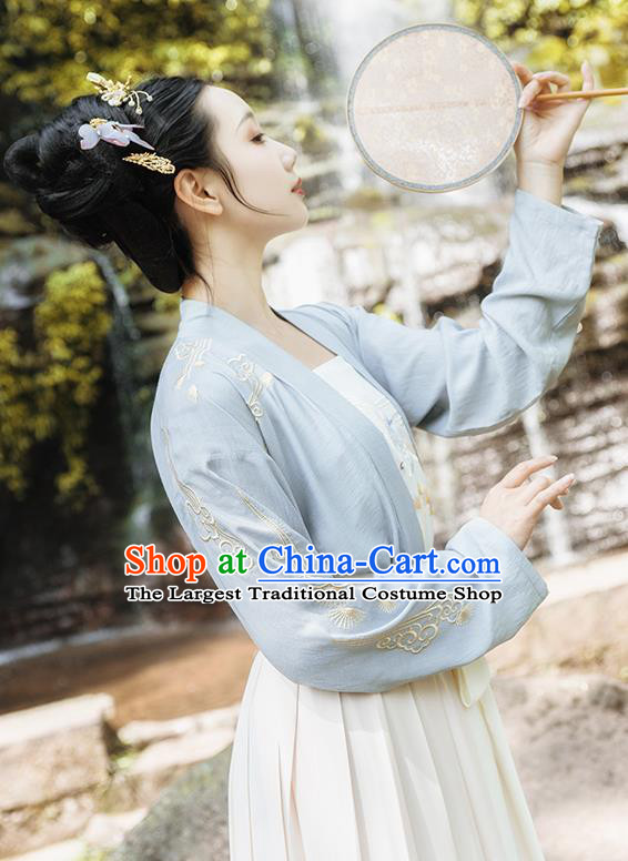 Chinese Ancient Palace Lady Hanfu Han Dynasty Imperial Concubine Queen Embroidered Historical Costumes