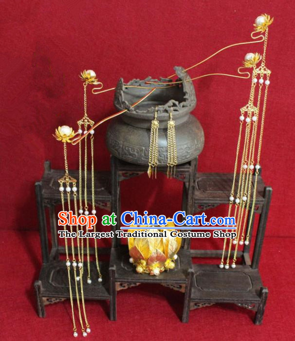 Chinese Ancient Style Hair Jewelry Accessories Cosplay Hairpins Headwear Headdress for Women