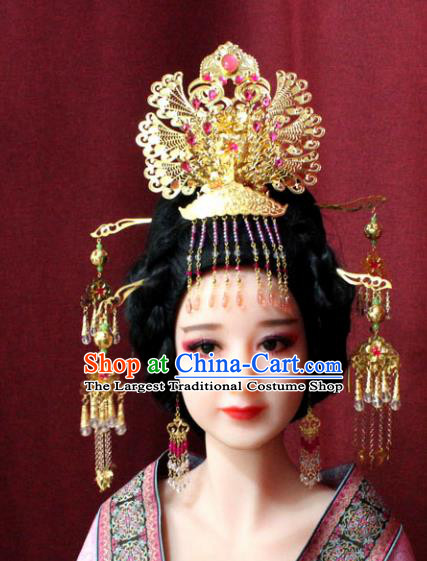 Chinese Ancient Style Hair Jewelry Accessories Cosplay Hairpins Headwear Headdress for Women