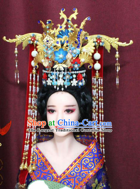 Chinese Ancient Ming Dynasty Empress Hair Accessories Phoenix Coronet Hairpins for Women
