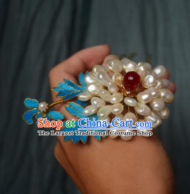 Chinese Handmade Princess Pearls Hairpins Ancient Hair Clip Hair Accessories for Women