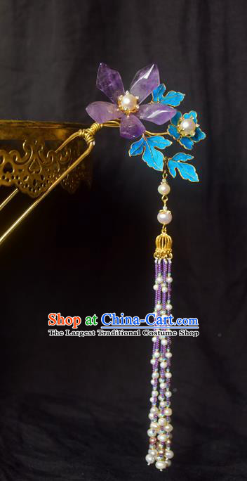 Chinese Handmade Princess Hairpins Tassel Step Shake Ancient Hair Clip Hair Accessories for Women