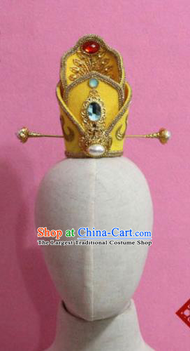 Chinese Traditional Tang Dynasty Prince Hairdo Crown Ancient Emperor Hair Accessories for Men
