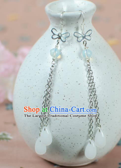 Asian Chinese Traditional Jewelry Accessories Hanfu Long Earrings for Women