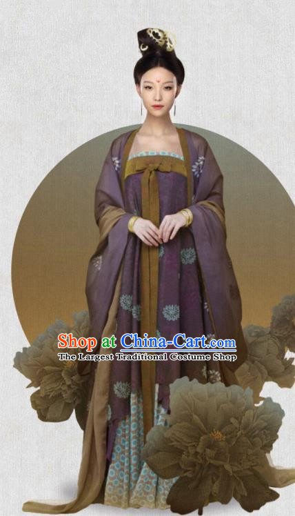 Ancient Chinese Tang Dynasty Drama The Rise of Phoenixes Empress Costumes and Headpiece for Women