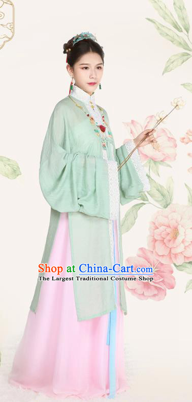 Top Grade Chinese Ancient Palace Lady Costumes Ming Dynasty Princess Hanfu Dress for Women