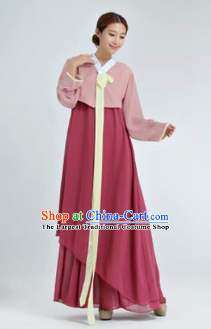 Traditional Korean Costumes Asian Korean Hanbok Blouse and Skirt for Women