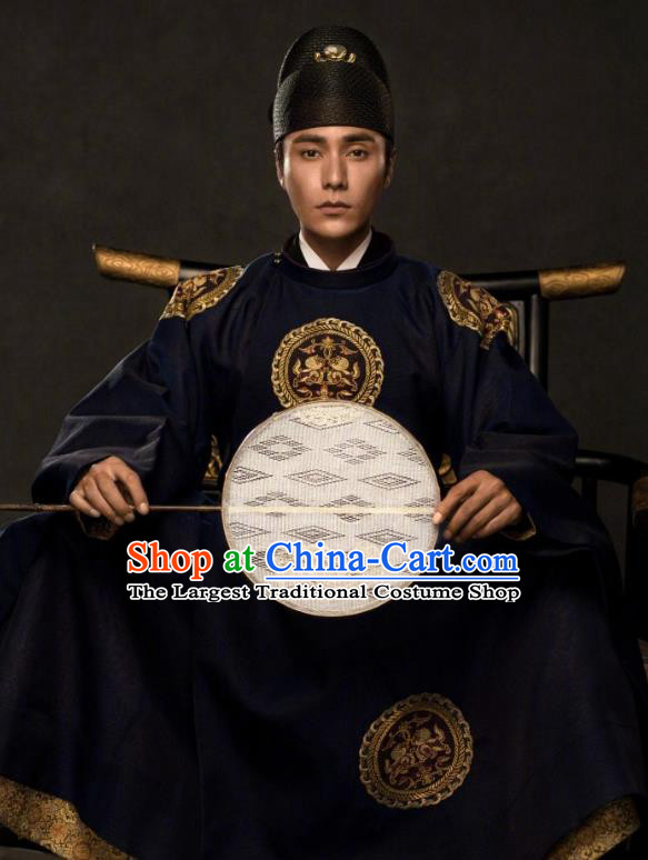 The Rise of Phoenixes Ancient Chinese Tang Dynasty Emperor Costume and Hat for Men
