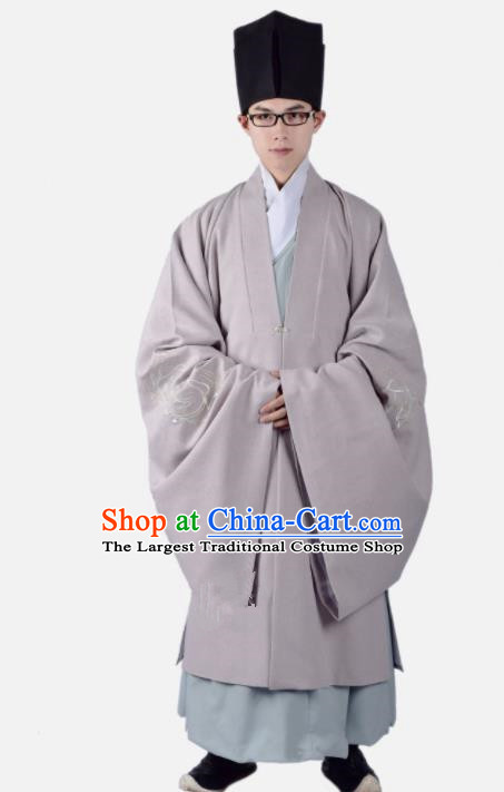 Chinese Ancient Taoist Clothing Traditional Han Dynasty Minister Costume for Men