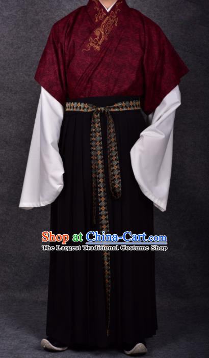 Chinese Ancient Traditional Ming Dynasty Minister Costumes for Men