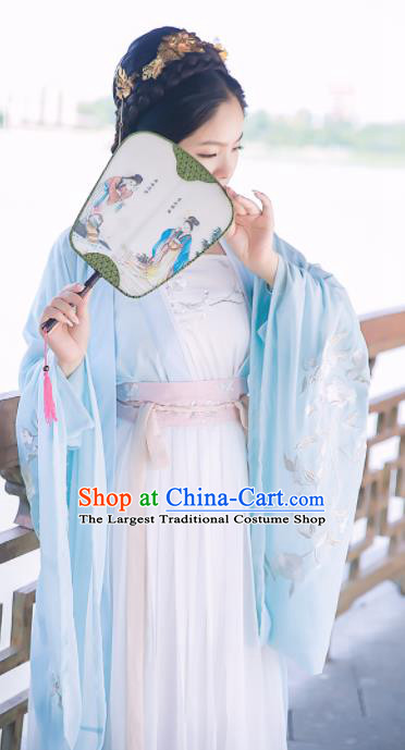 Chinese Ancient Palace Lady Dress Tang Dynasty Princess Embroidered Costumes for Rich Women