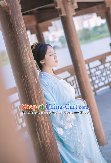 Chinese Ancient Palace Lady Hanfu Han Dynasty Imperial Concubine Queen Embroidered Historical Costumes