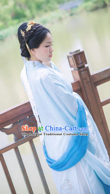 Chinese Ancient Palace Lady Hanfu Han Dynasty Imperial Concubine Queen Embroidered Historical Costumes