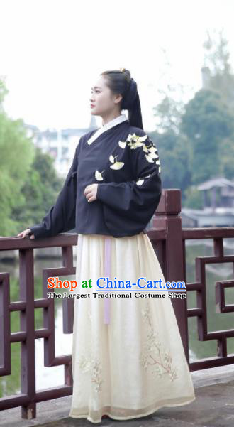 Chinese Ancient Palace Lady Dress Ming Dynasty Princess Embroidered Costumes for Rich Women